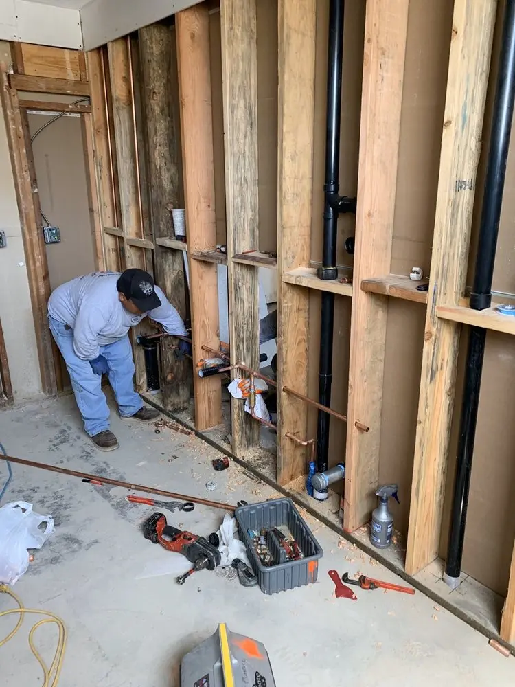 Commercial rough-in plumbing for Water Heater Replacement in Weigletown